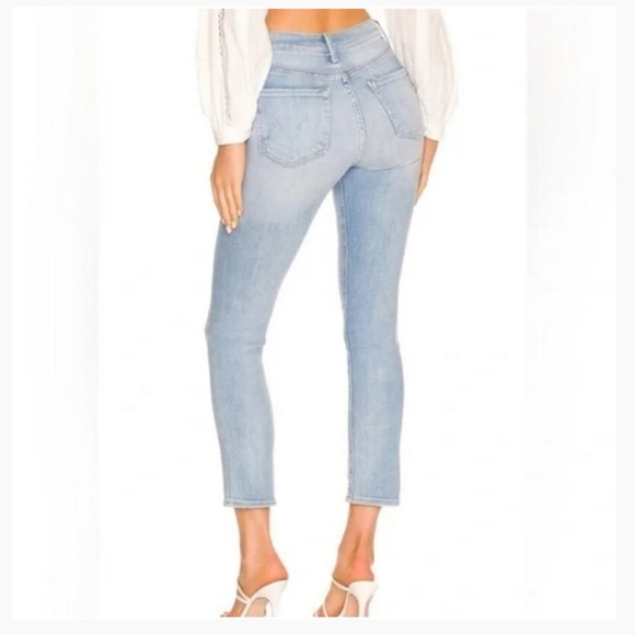 Mother The Mid Rise Dazzler Flood Jeans in Sweet Petals Size 25 - Picture 2 of 9